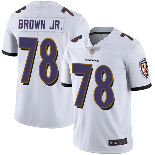 Baltimore Ravens Limited White Men Orlando Brown Jr. Road Jersey NFL Football #78 Vapor Untouchable